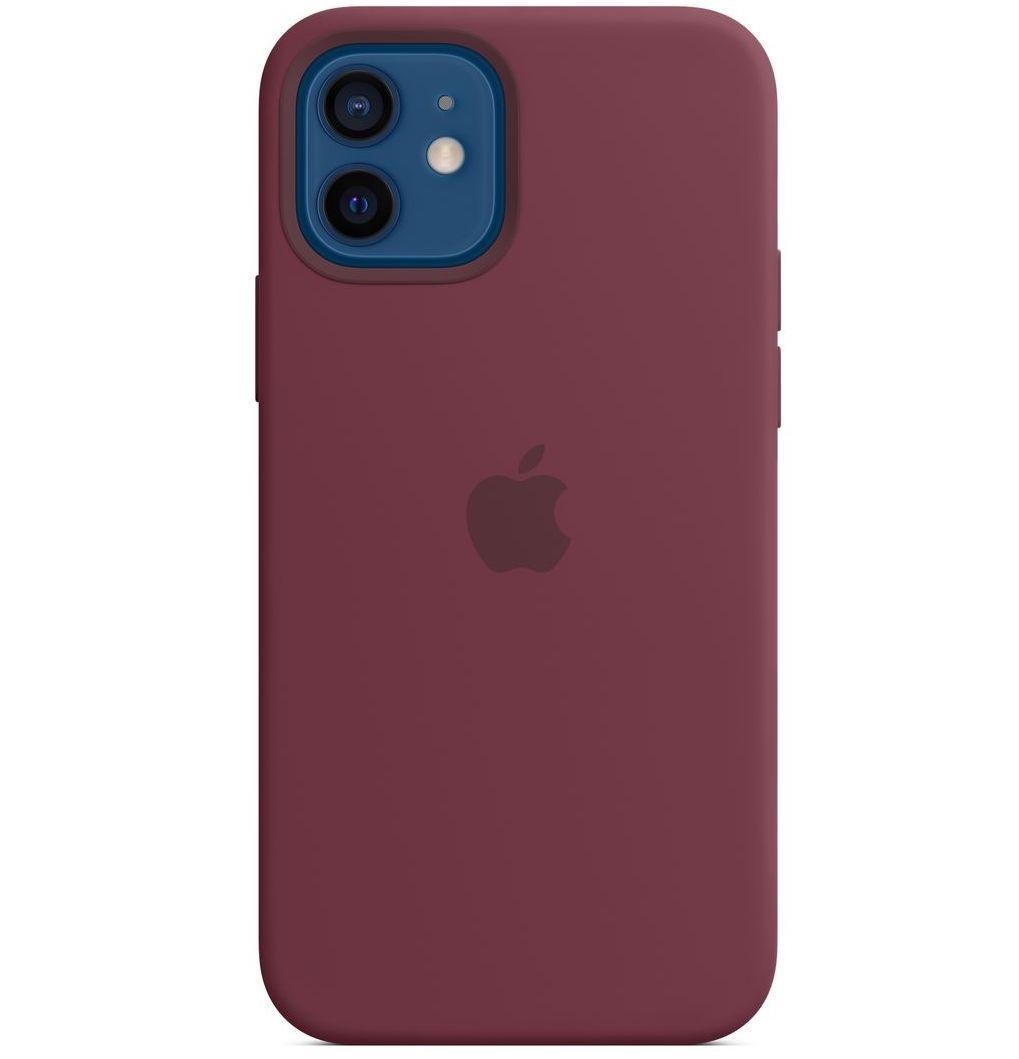 Силіконовий чохол-накладка Apple Silicone Case for iPhone 12/12 Pro, Plum (HC)(A)