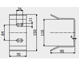 Верхній уловлювач Roll Grand А для консольних/відкатних і підвісних воріт вагою до 800 кг до 8 м - фото 2 Верхній уловлювач Roll Grand А для консольних/відкатних і підвісних воріт вагою до 800 кг до 8 м - фото 2
