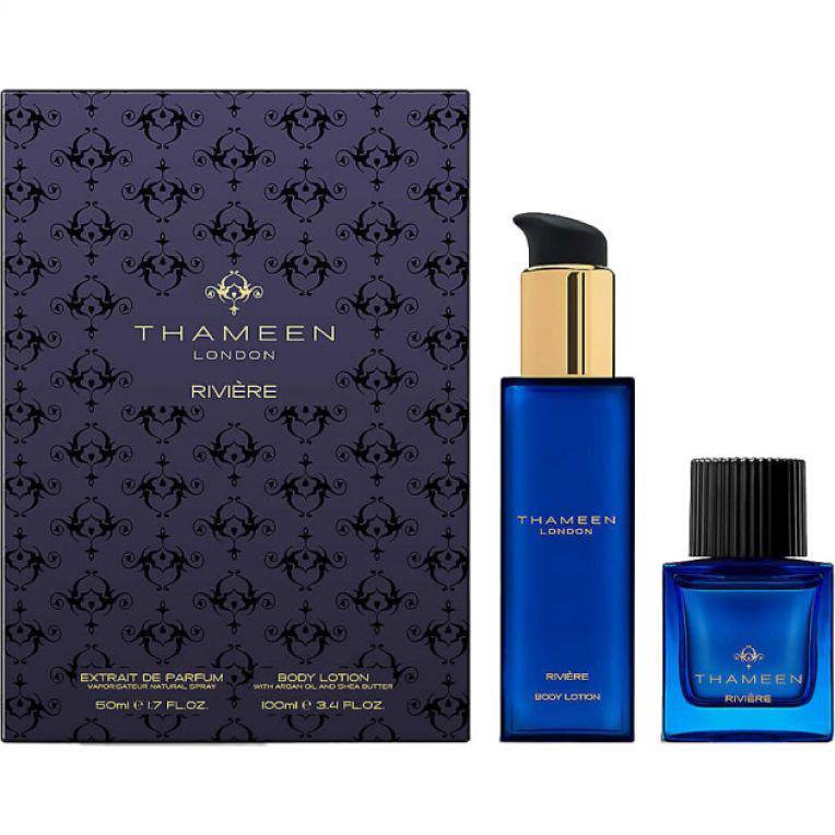 Подарочный набор унисекс Thameen Riviere parfum 50 мл и лосьон для тела 100 мл (5193)