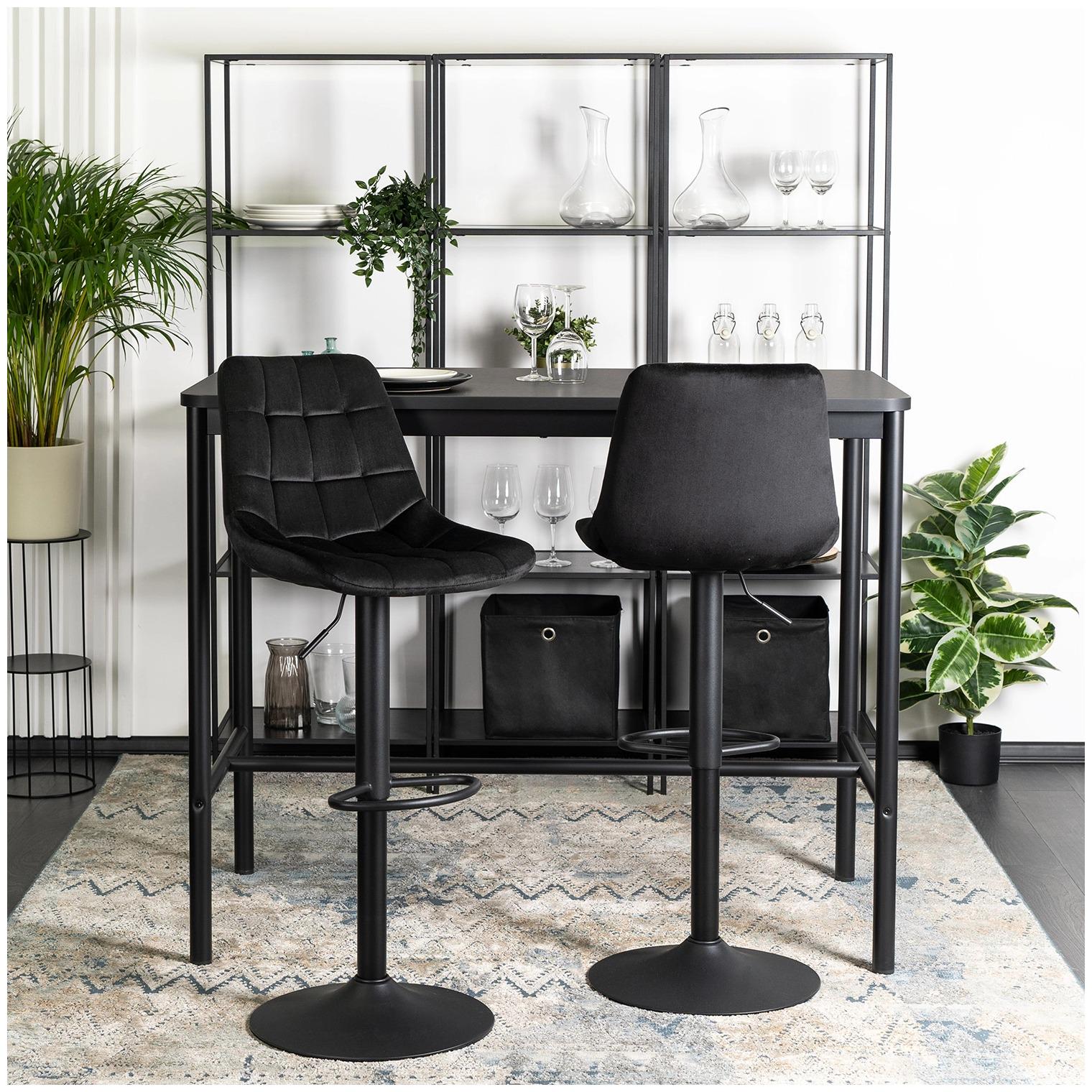 Барный стул Mebel Elite ARCOS 2 Welur Черный (ME.ARCOS2/CZ/V/H) - фото 8 Барный стул Mebel Elite ARCOS 2 Welur Черный (ME.ARCOS2/CZ/V/H) - фото 8