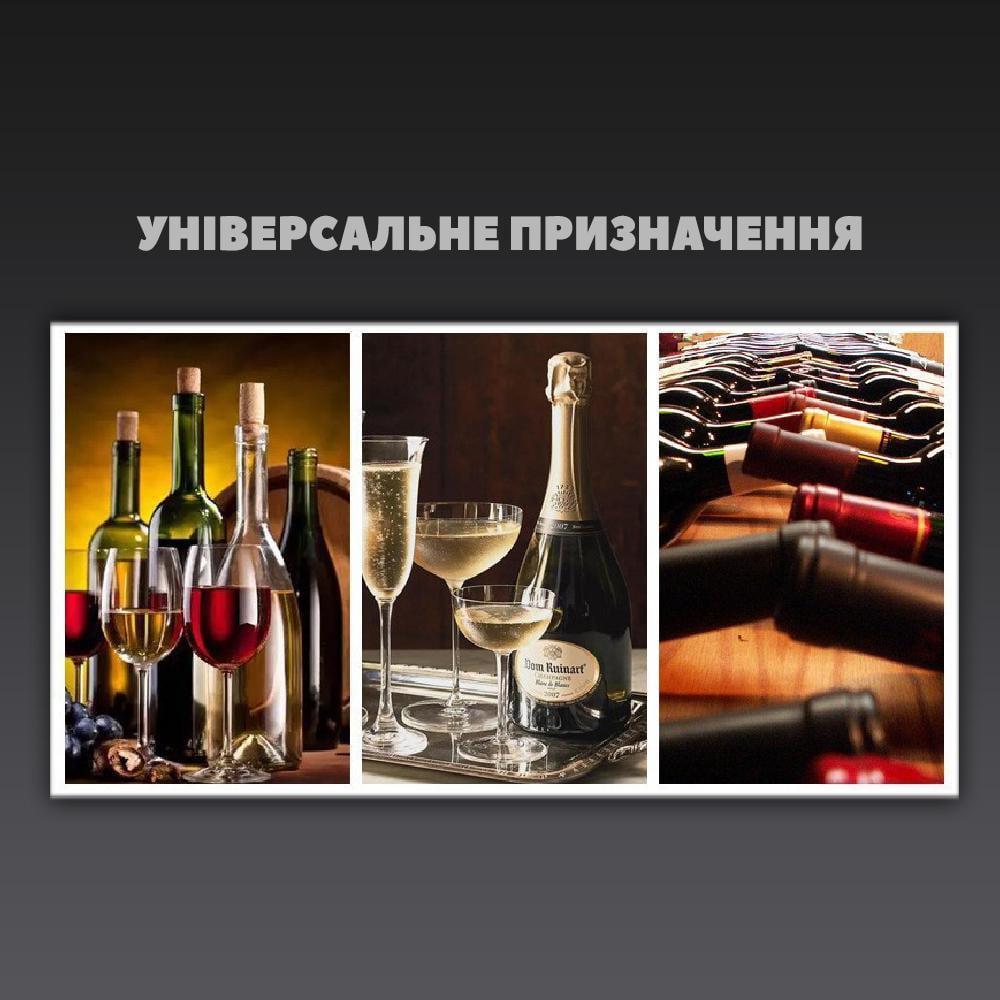 Пробка силіконова для пляшки вина та шампанського (23266524) - фото 3