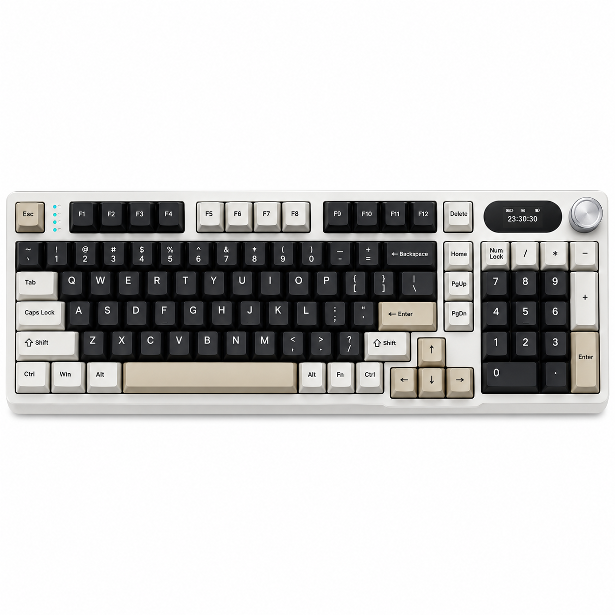 Клавіатура механічна бездротова Attack Shark X98 Pro 98% з TFT-екраном/RGB-підсвічуванням/Hot Swap/Bluetooth 5.1/2.4G/USB Клавіатура механічна бездротова Attack Shark X98 Pro 98% з TFT-екраном/RGB-підсвічуванням/Hot Swap/Bluetooth 5.1/2.4G/USB