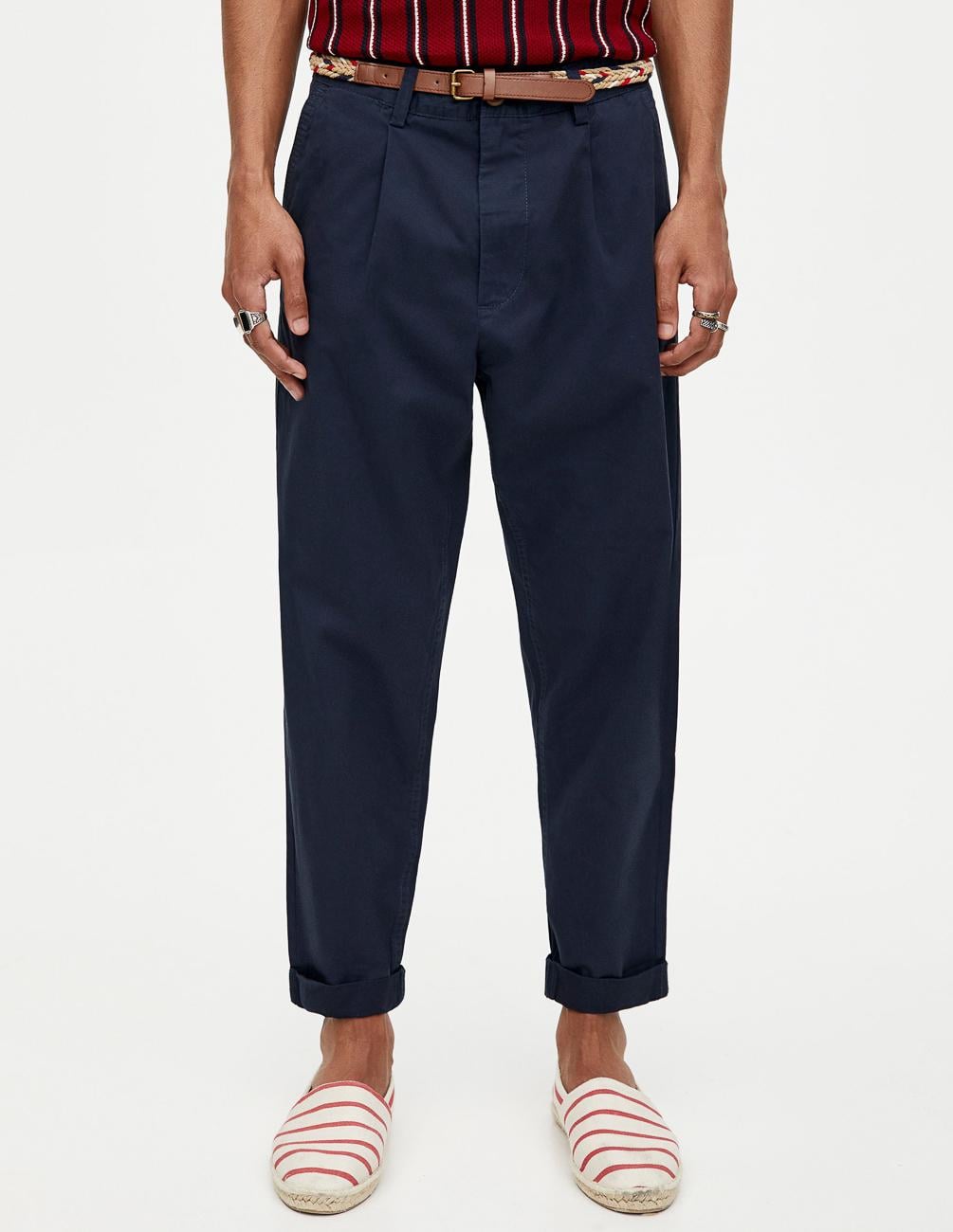Брюки Pull&Bear W34 Темно-синий (5679534b26) - фото 4