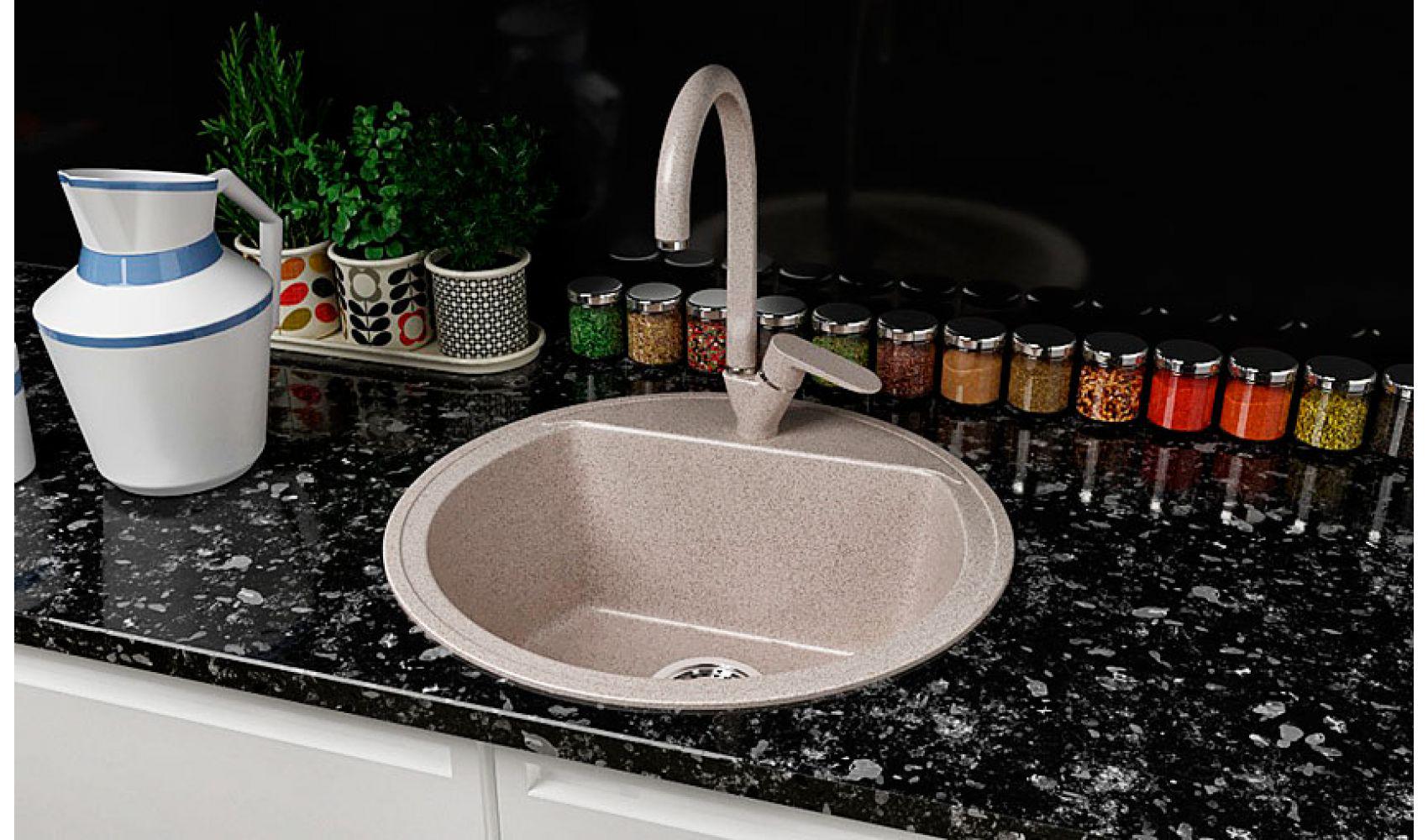 Гранітна кухонна мийка Lexona Ella Авена - фото 2 Гранітна кухонна мийка Lexona Ella Авена - фото 2