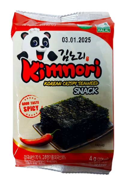 Чіпси норі Kimnori Spicy 4 г (595)