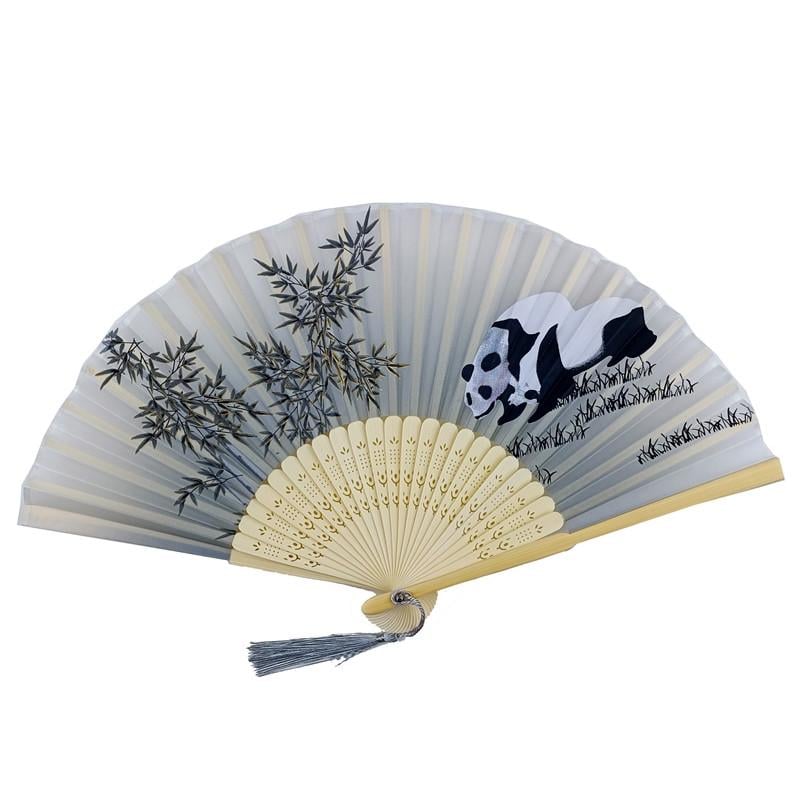 Веер деревянный 21х37 см Серый (C4061)