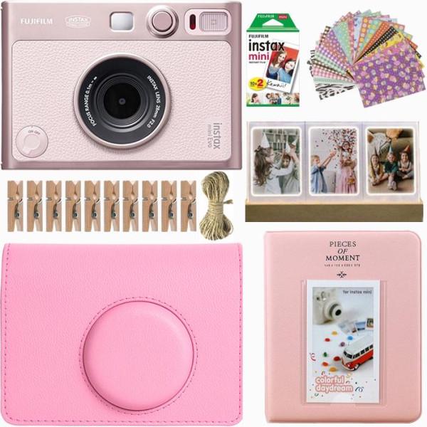 Камера моментальной печати Fujifilm Instax Mini Evo Hybrid Gentle /чехол/фотопленка 20 шт.фотоальбом 64/наклейки 20 шт./фоторамка 3в1 Rose (31209284) Камера моментальной печати Fujifilm Instax Mini Evo Hybrid Gentle /чехол/фотопленка 20 шт.фотоальбом 64/наклейки 20 шт./фоторамка 3в1 Rose (31209284)