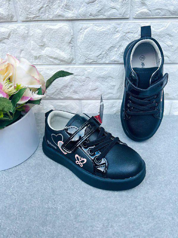 Кроссовки для девочки Apawwa 1707 р. 28 17,5 см Черный (1707-1)