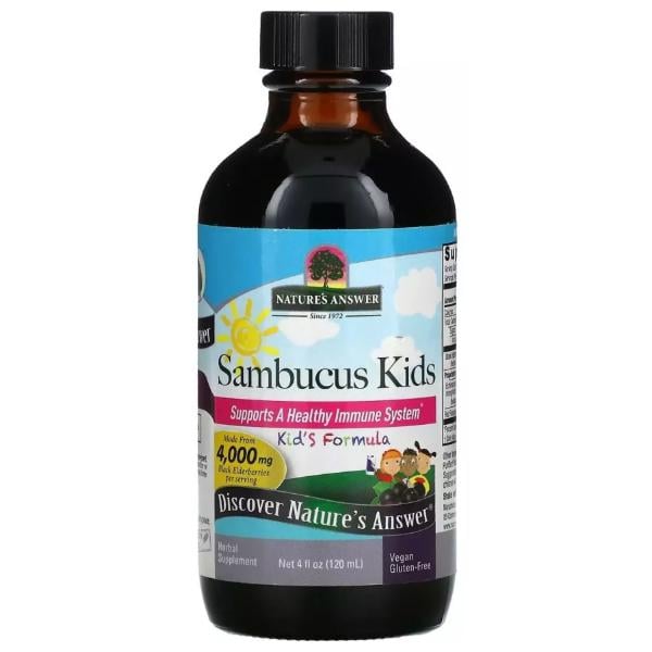 Бузина Nature's Answer Sambucus Kid's Formula 4000 мг 120 мл 12 порций (000022216)