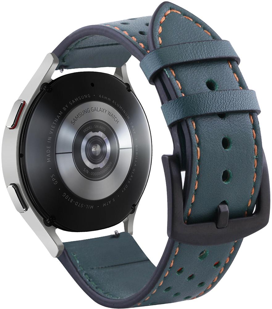 Ремешок кожаный Classico для Galaxy Watch 4 44 мм Khaki (23509-17) - фото 1 Ремешок кожаный Classico для Galaxy Watch 4 44 мм Khaki (23509-17) - фото 1