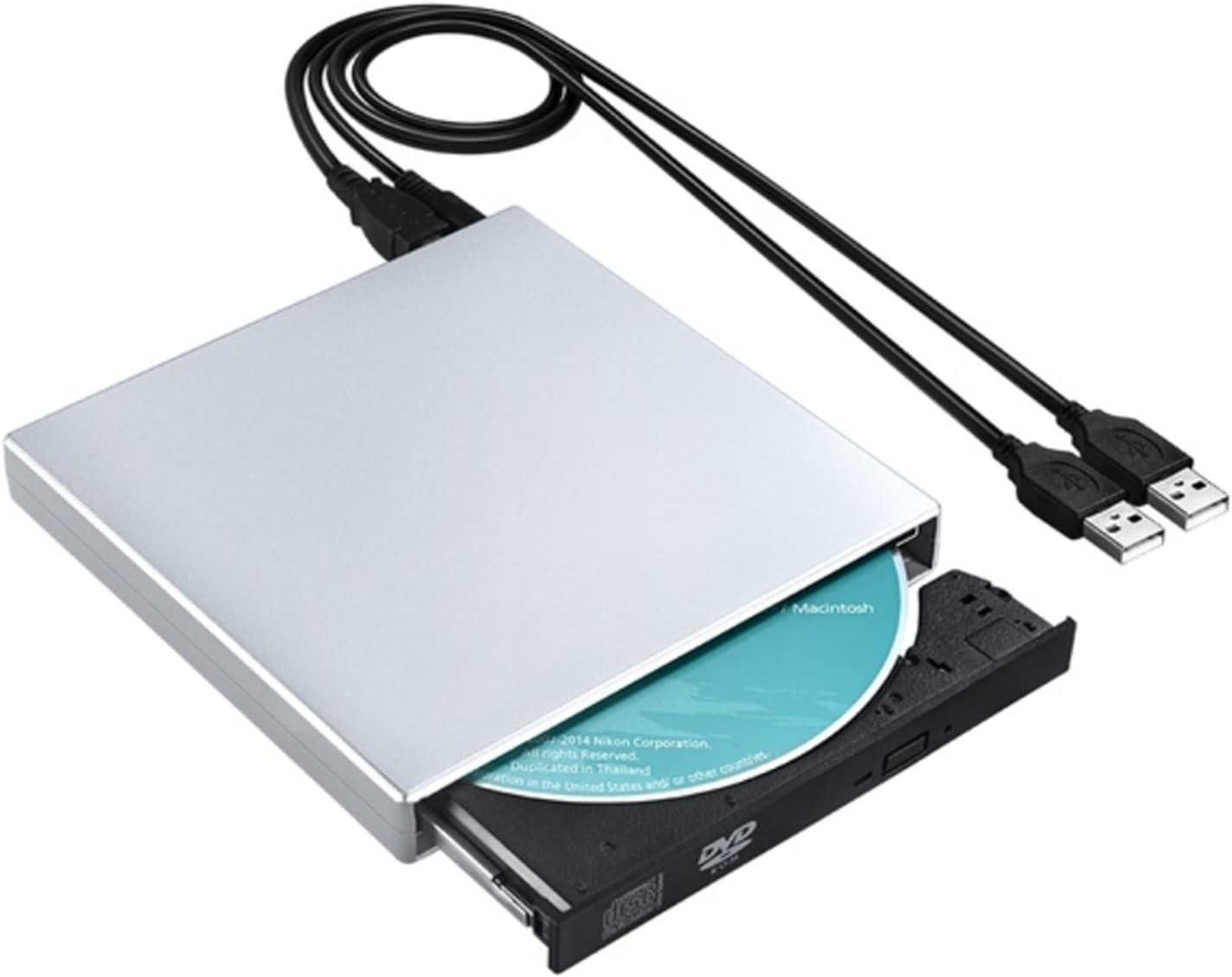 Внешний привод дисковод CD-DVD/CD-RW USB 2.0 Серебряный (25107196) - фото 2 Внешний привод дисковод CD-DVD/CD-RW USB 2.0 Серебряный (25107196) - фото 2