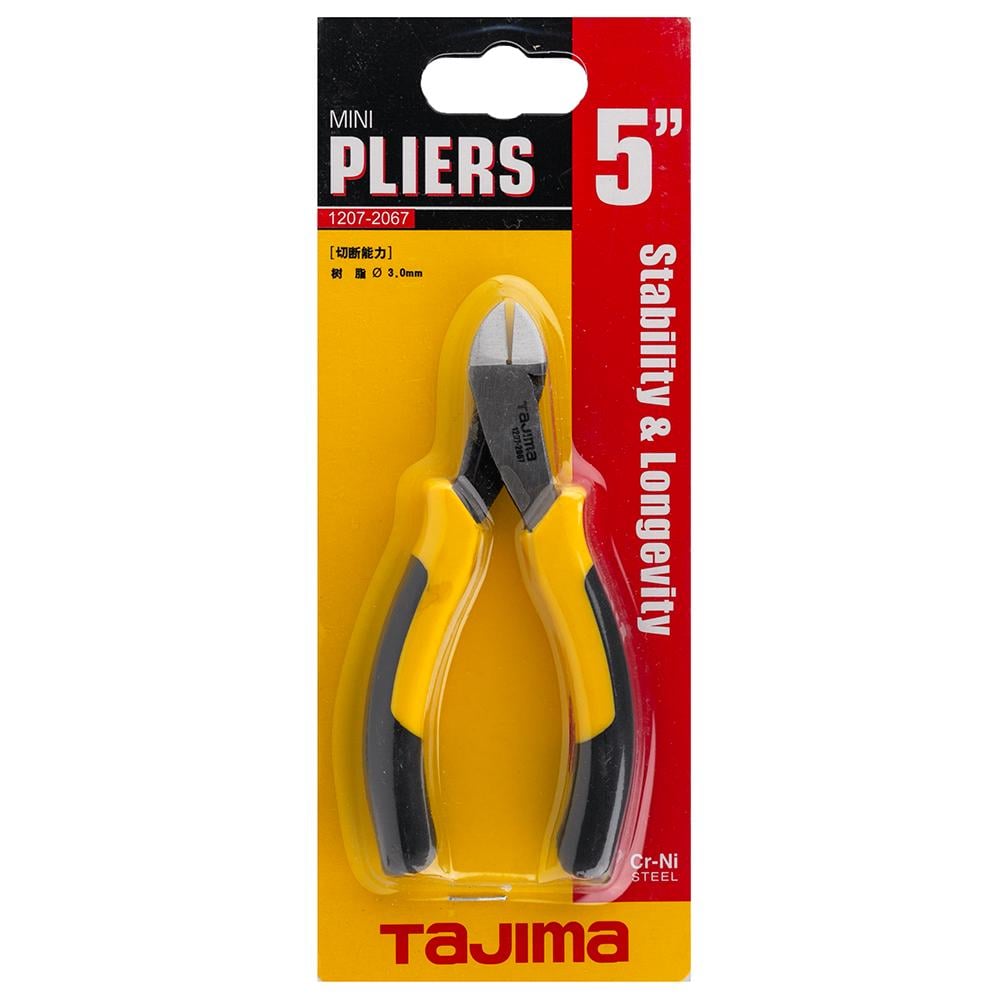 Кусачки-бокорезы Tajima CrNi для пластика плоские губки 125 мм (1207-2067) - фото 2 Кусачки-бокорезы Tajima CrNi для пластика плоские губки 125 мм (1207-2067) - фото 2