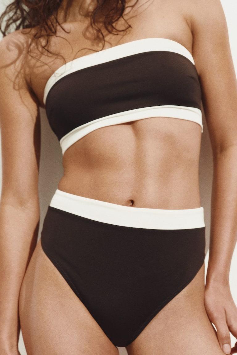 Купальный топ H&M 1258156 г. 40 Коричневый