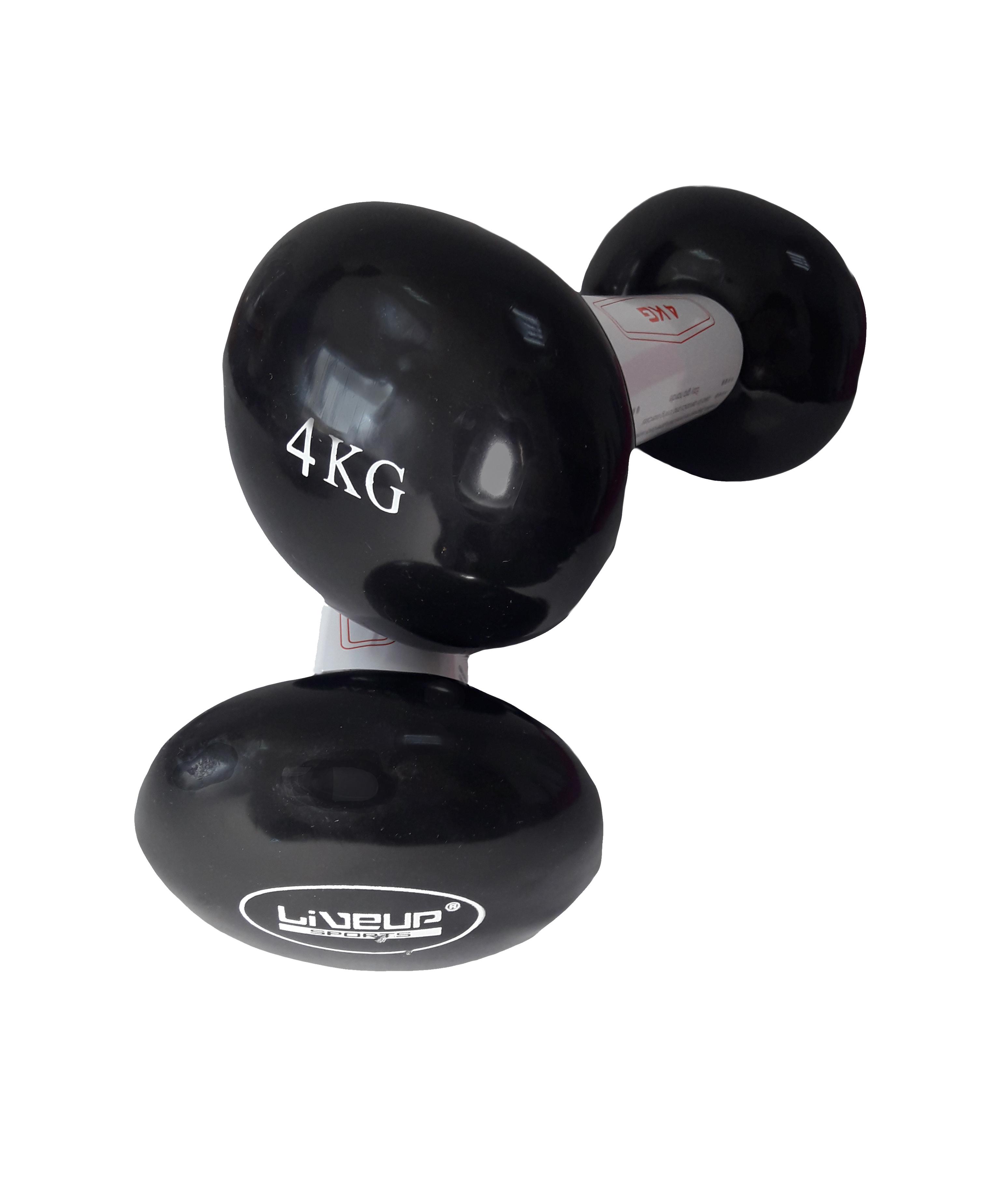 Гантели виниловые LiveUp VINYL DUMBBELL EGG HEAD 2х4 кг (LS2001-4)