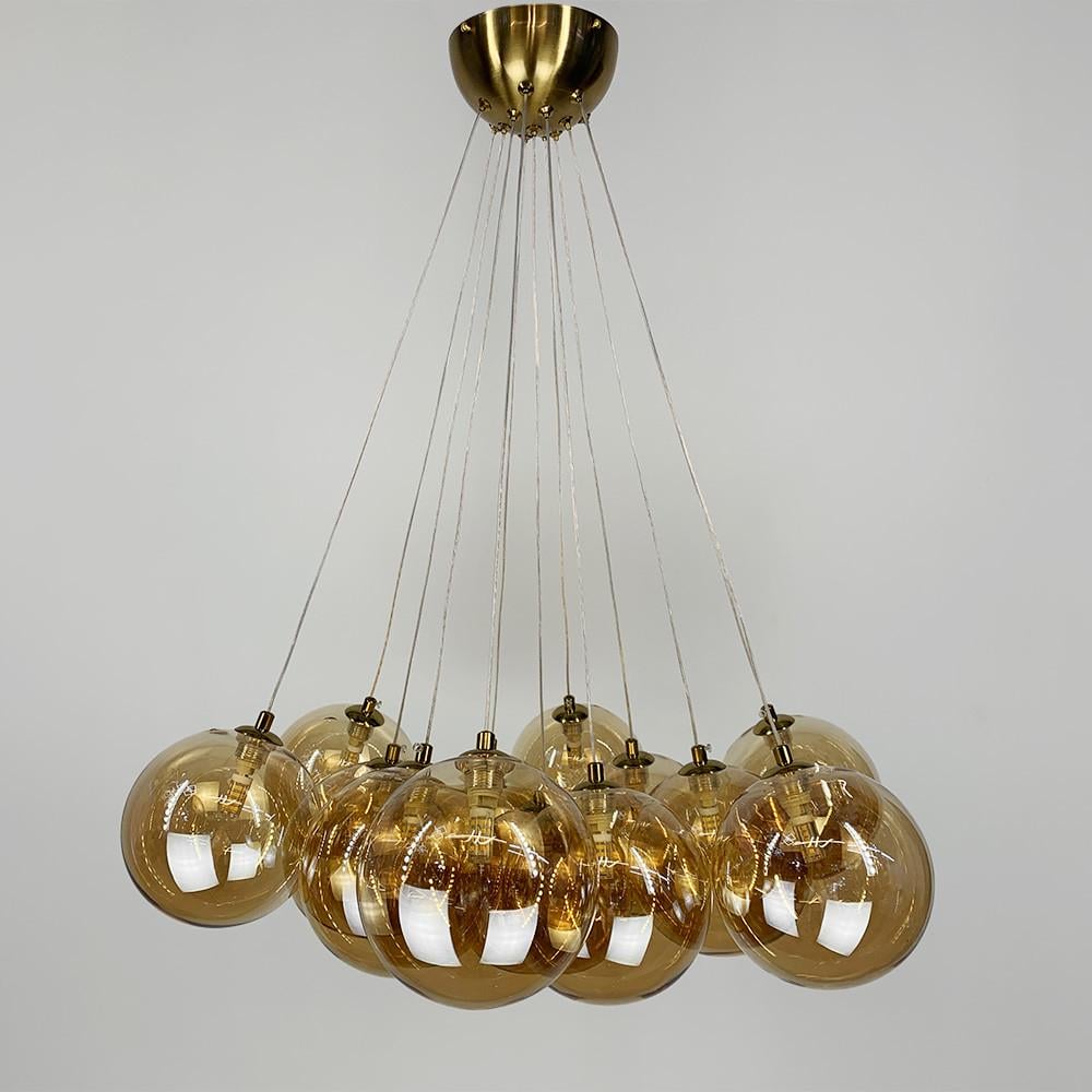 Люстра-пучок с янтарными плафонами (MJ 142-650 AB/AM)