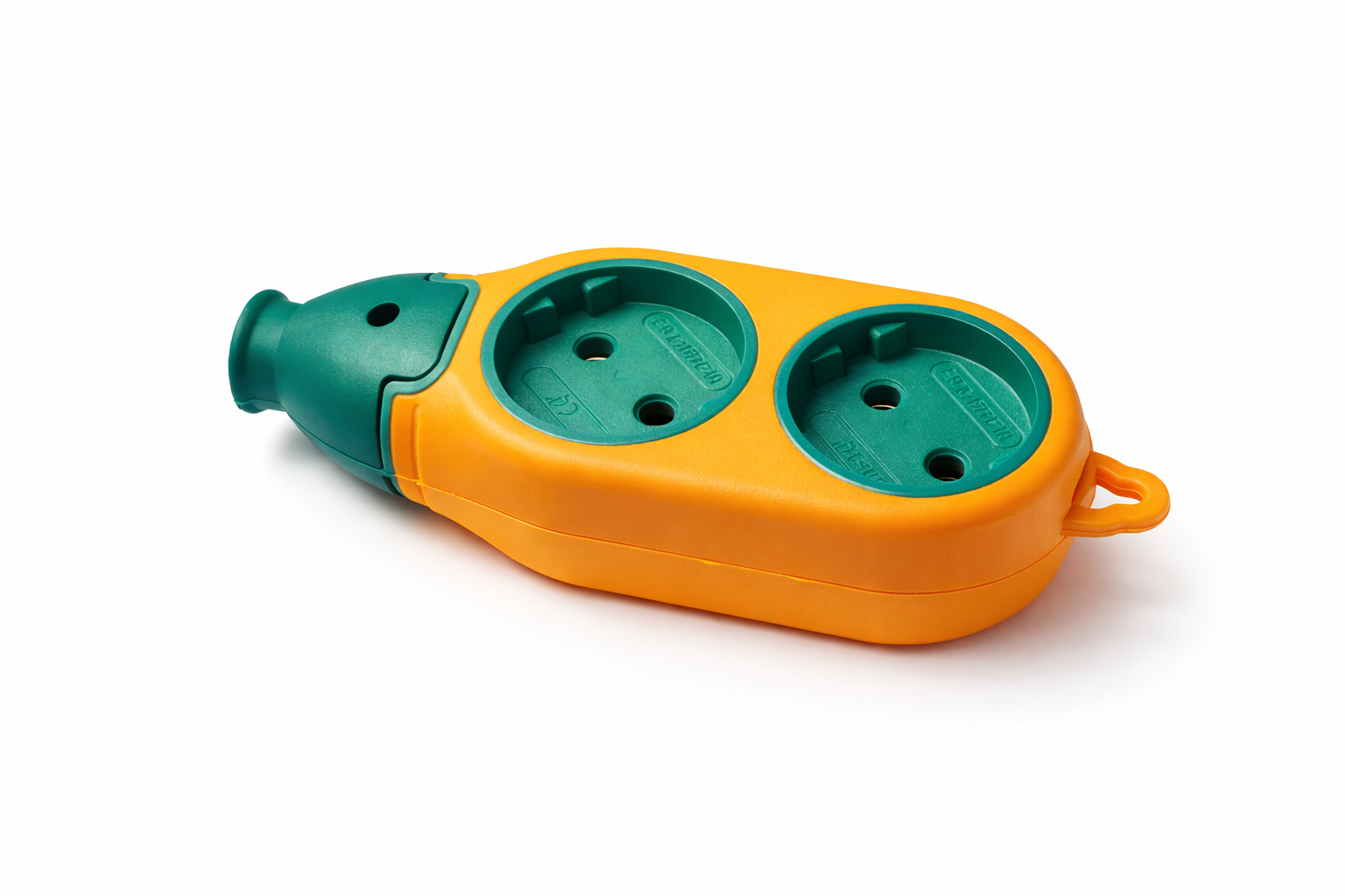 Колодка для удлинителя Lemanso LMK75006 4 розетки 10А 2500 Вт Оранжевый (32987430)