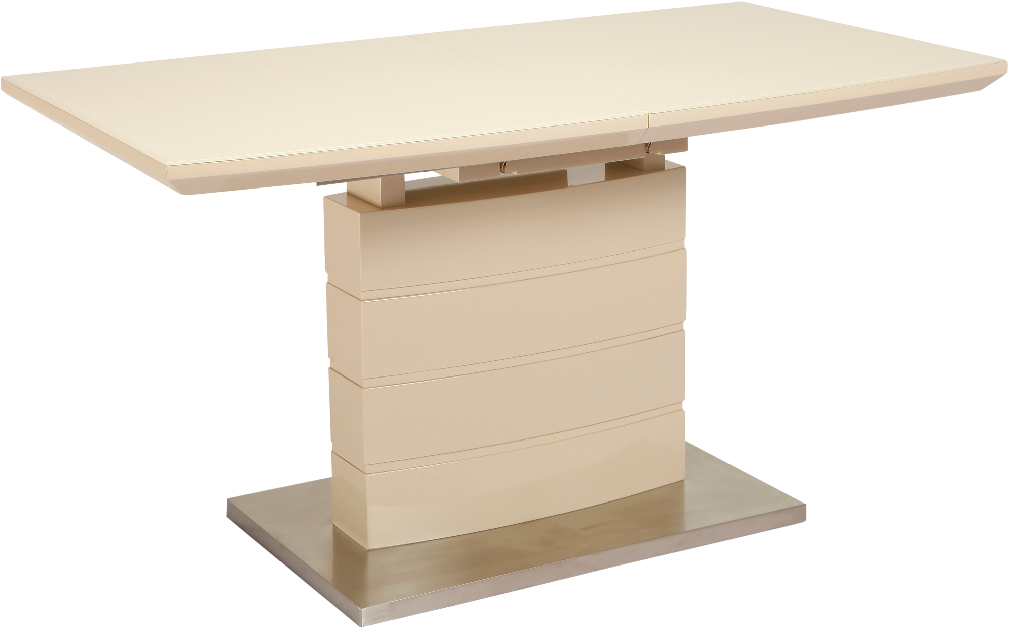 Стол обеденный раскладной GT K-6106 140-180x80x76 см Beige - фото 2 Стол обеденный раскладной GT K-6106 140-180x80x76 см Beige - фото 2