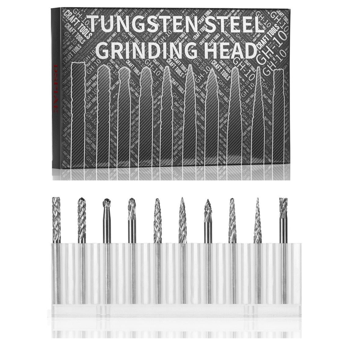 Набор шлифовальных головок DSPIAE GH-10 10 шт. вольфрамовая сталь (GH-10) Набор шлифовальных головок DSPIAE GH-10 10 шт. вольфрамовая сталь (GH-10)