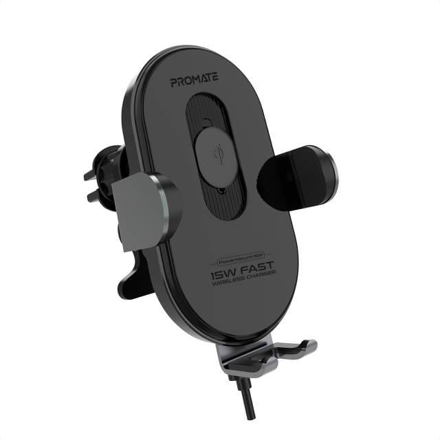 Беспроводное автомобильное зарядное устройство Promate PowerMount-15W Black