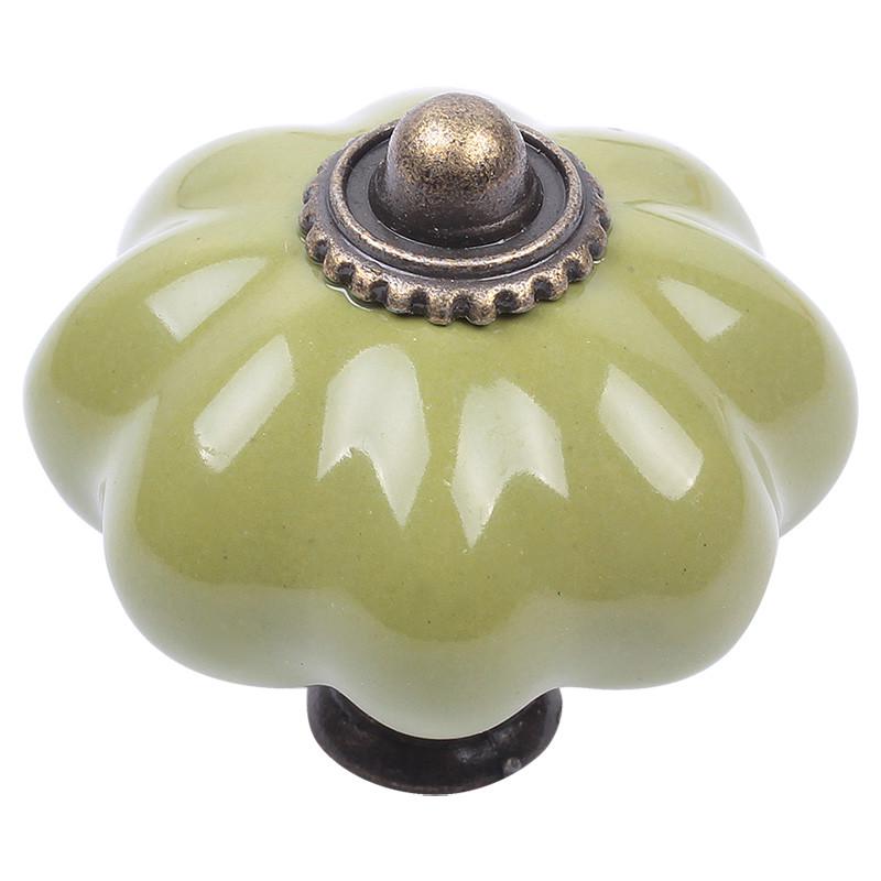 Мебельная ручка Rosa Fiori CR 9150.43 Античная бронза/Темно-оливковый (31477)