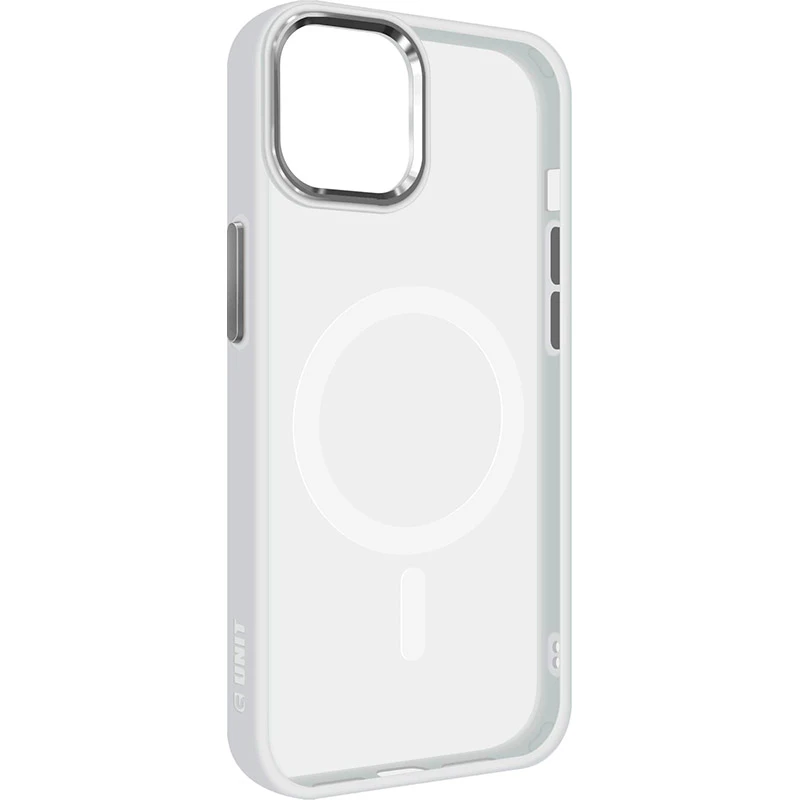 Чехол-накладка ArmorStandart Unit MagSafe for iPhone 15 Matte Clear Silver (ARM69348)