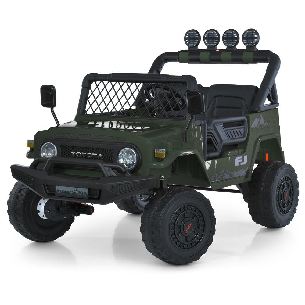 Дитячий електромобіль Bambi Jeep Toyota 2566AEBLR 4W Темно-зелений - фото 1 Дитячий електромобіль Bambi Jeep Toyota 2566AEBLR 4W Темно-зелений - фото 1