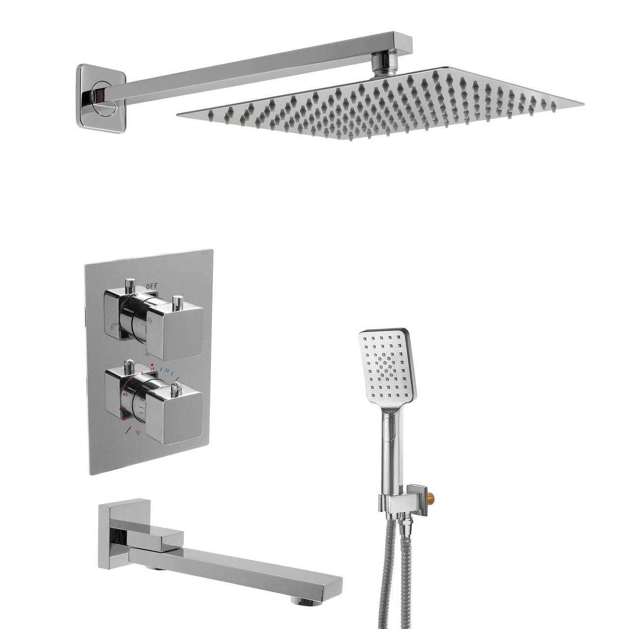 Душова система з термостатичним змішувачем прихованого монтажу LQST-02 (26325559)