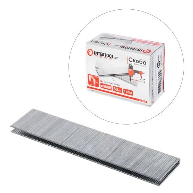 Скоба для степлера Intertool PT-8330 РТ-1612 30 мм 18GA 5,7 5,8x1,25x1,0 мм 5000 шт./уп. - фото 2 Скоба для степлера Intertool PT-8330 РТ-1612 30 мм 18GA 5,7 5,8x1,25x1,0 мм 5000 шт./уп. - фото 2