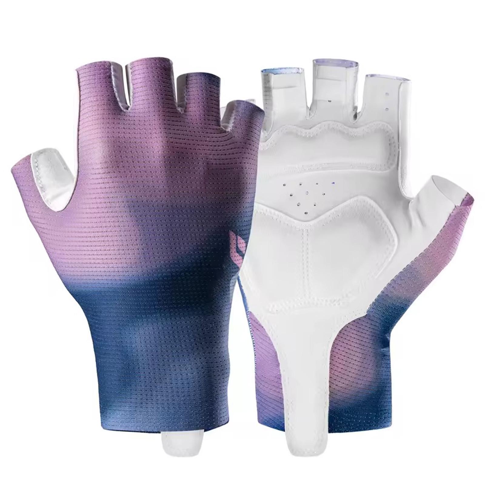 Велоперчатки женские TVI S389 лето/весна XS Фиолетовый/Синий (TVI-S389-7193)