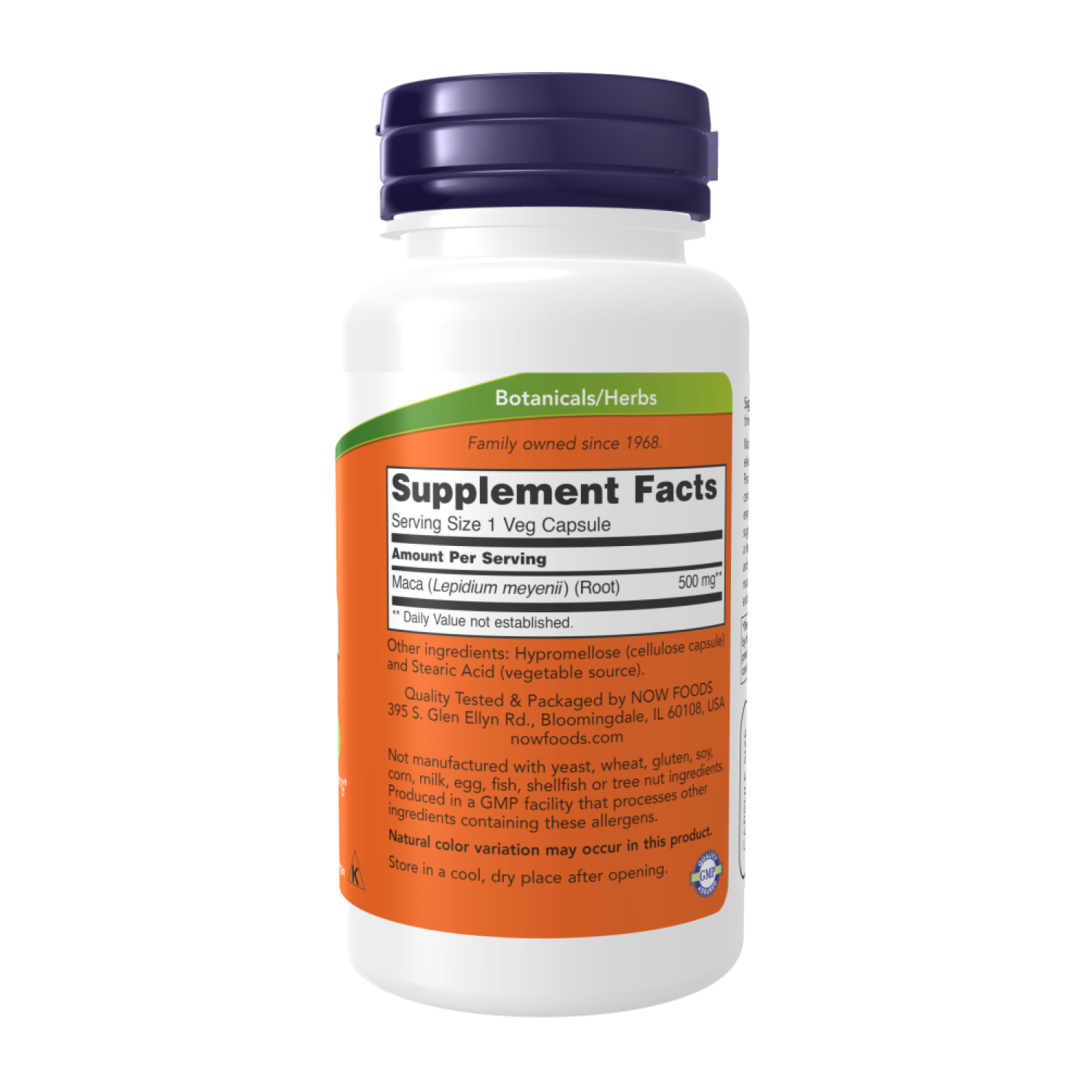 Перуанская Мака Now Foods Maca для репродуктивного здоровья 500 мг 100 капс. (CO003462) - фото 3