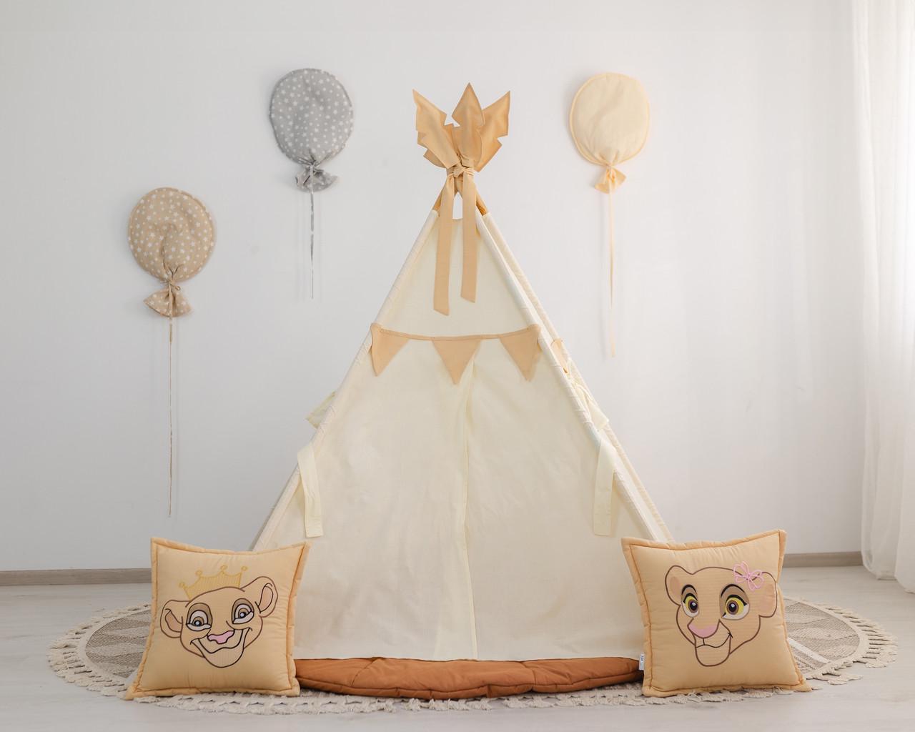 Вігвам для дітей Король Лев з об'ємним килимком 150 см - фото 8 Вігвам для дітей Король Лев з об'ємним килимком 150 см - фото 8