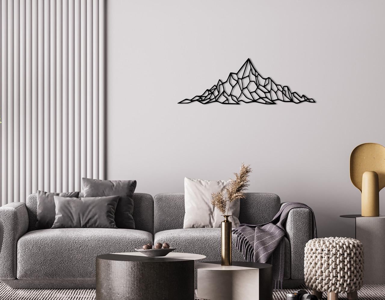 Декоративное панно на стену Upwood Decor Mount-g 23,3х70 см Black (1548341664)