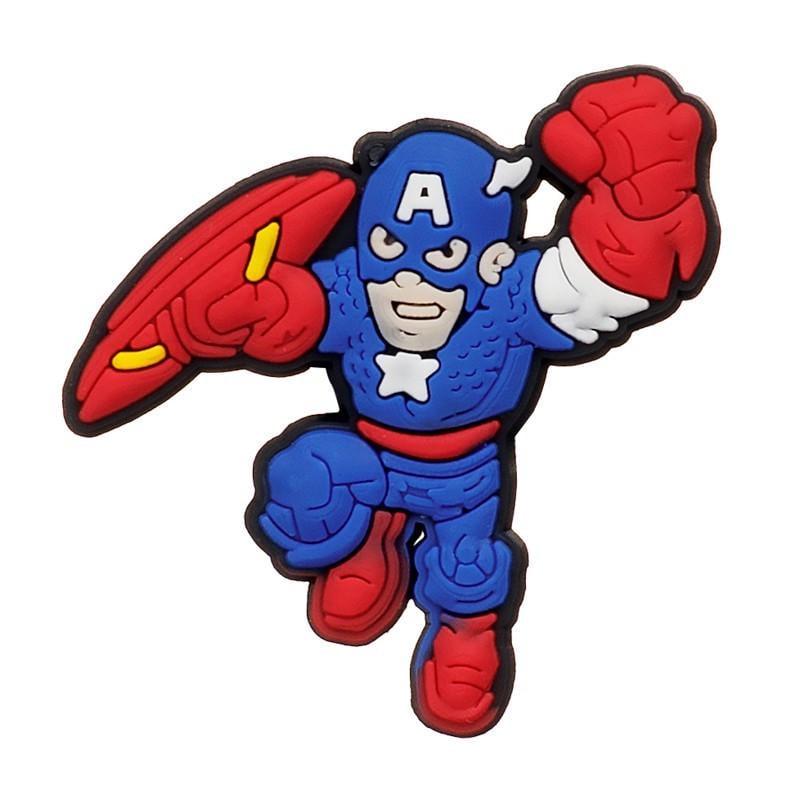 Джибитс для кроксов MD013 Капитан Америка-3 1 шт. (2087785455)
