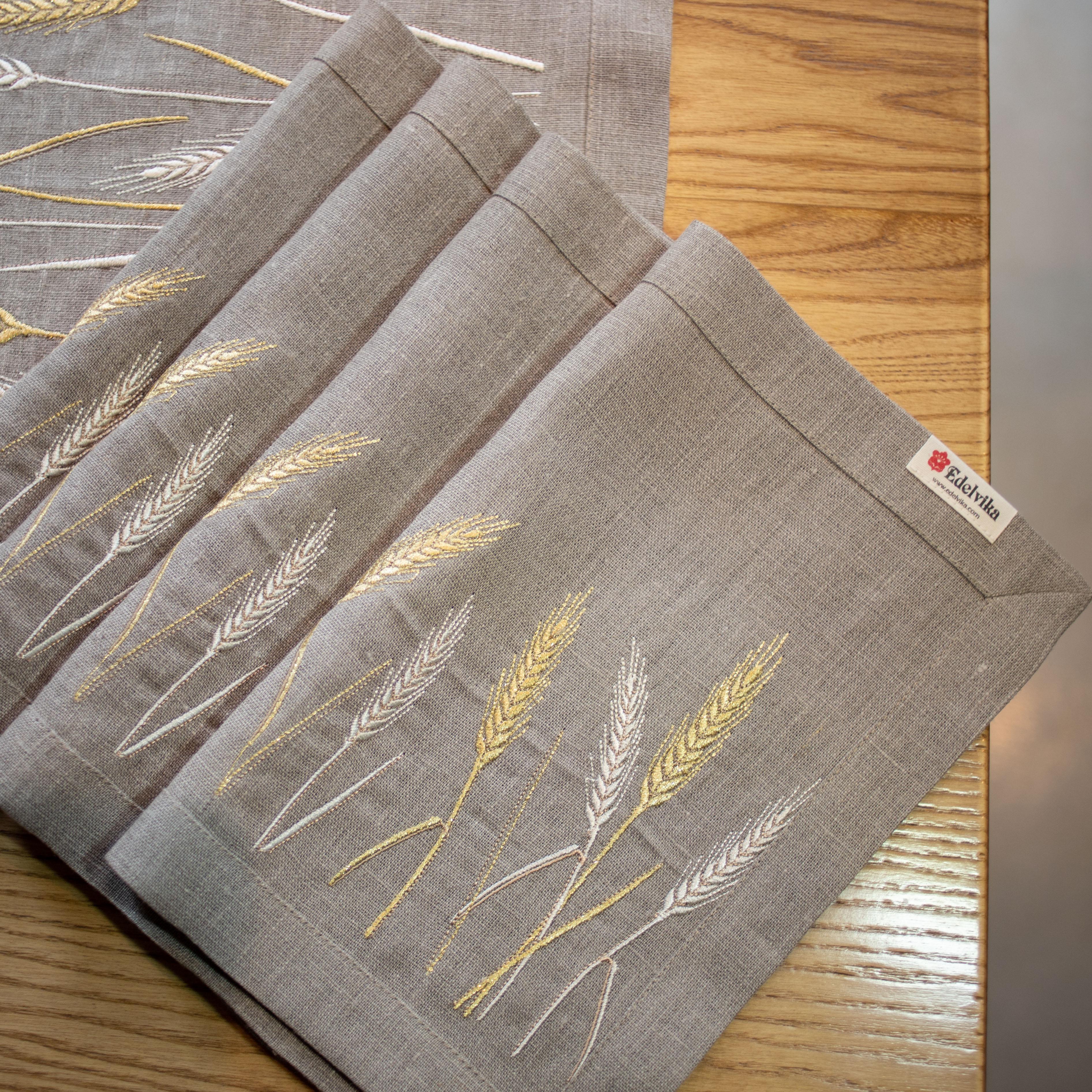 Комплект серветок Пшеничне поле 4 шт. (60-23/00)