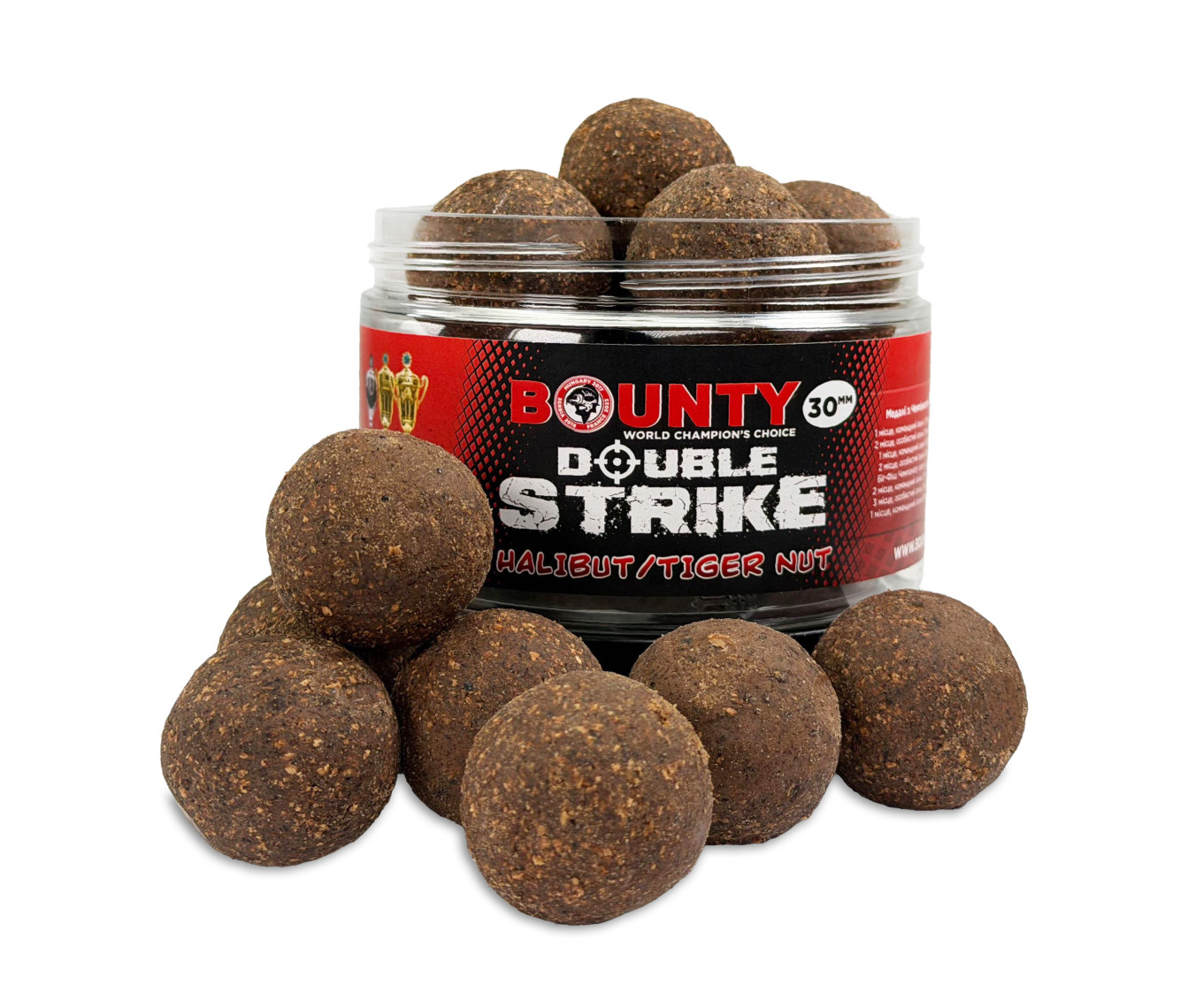 Преміум насадка Bounty Double Strike Halibut/Tiger Nut 30 мм