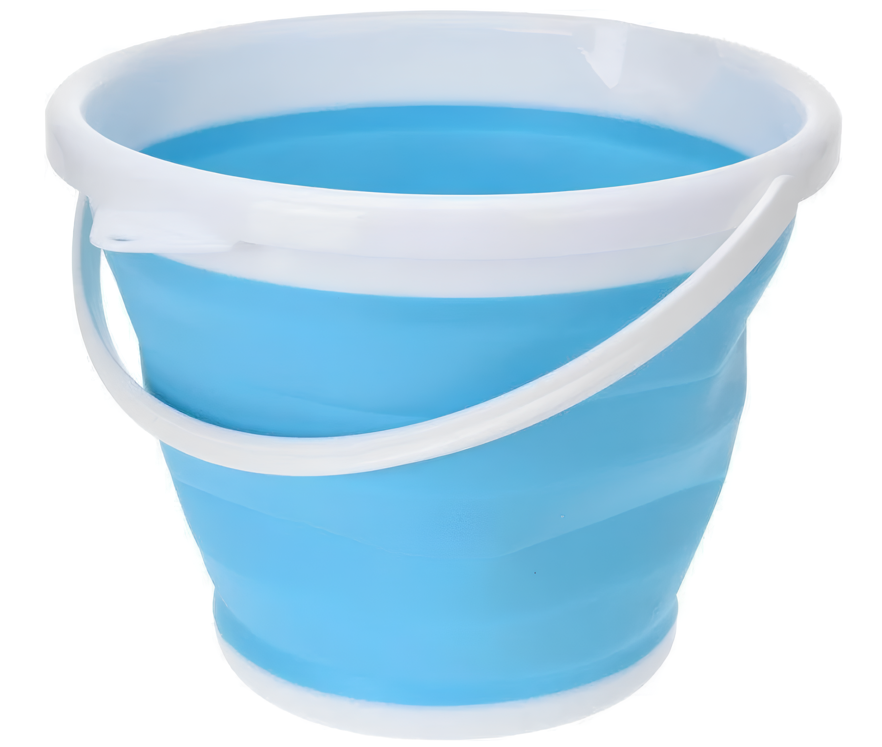 Ведро с ручкой Collapsible Bucket складное силиконовое 5 л (00075) - фото 1