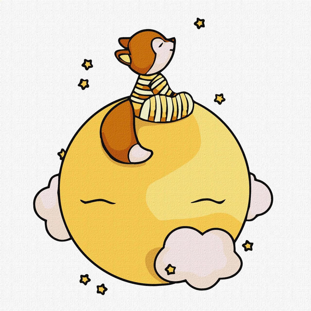 Картина по номерам Ideyka Считая звезды 25х25 см (2847123882)