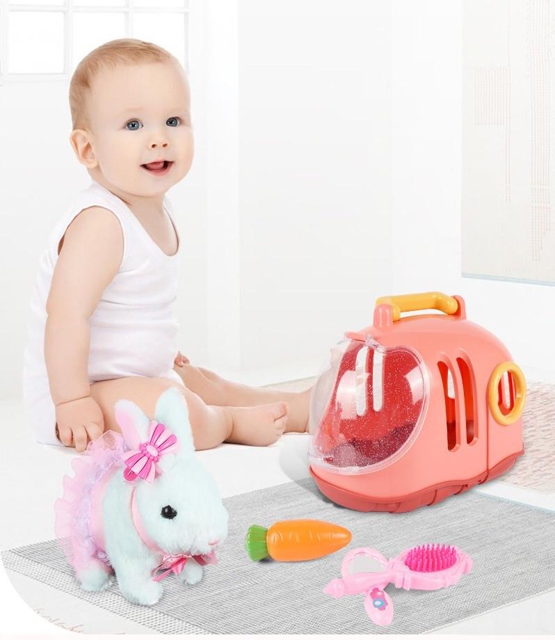 Интерактивная игрушка кролик с аксессуарами в комплекте (000553) - фото 4