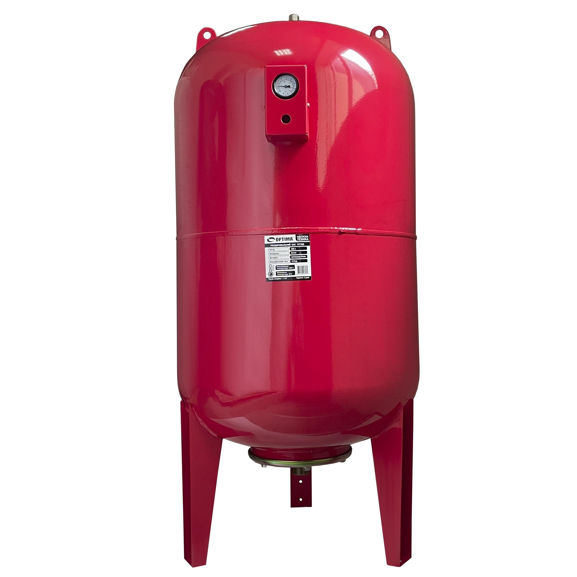 Бак Optima cal-pro для систем опалення 300 л 10bar з манометром (000022890)