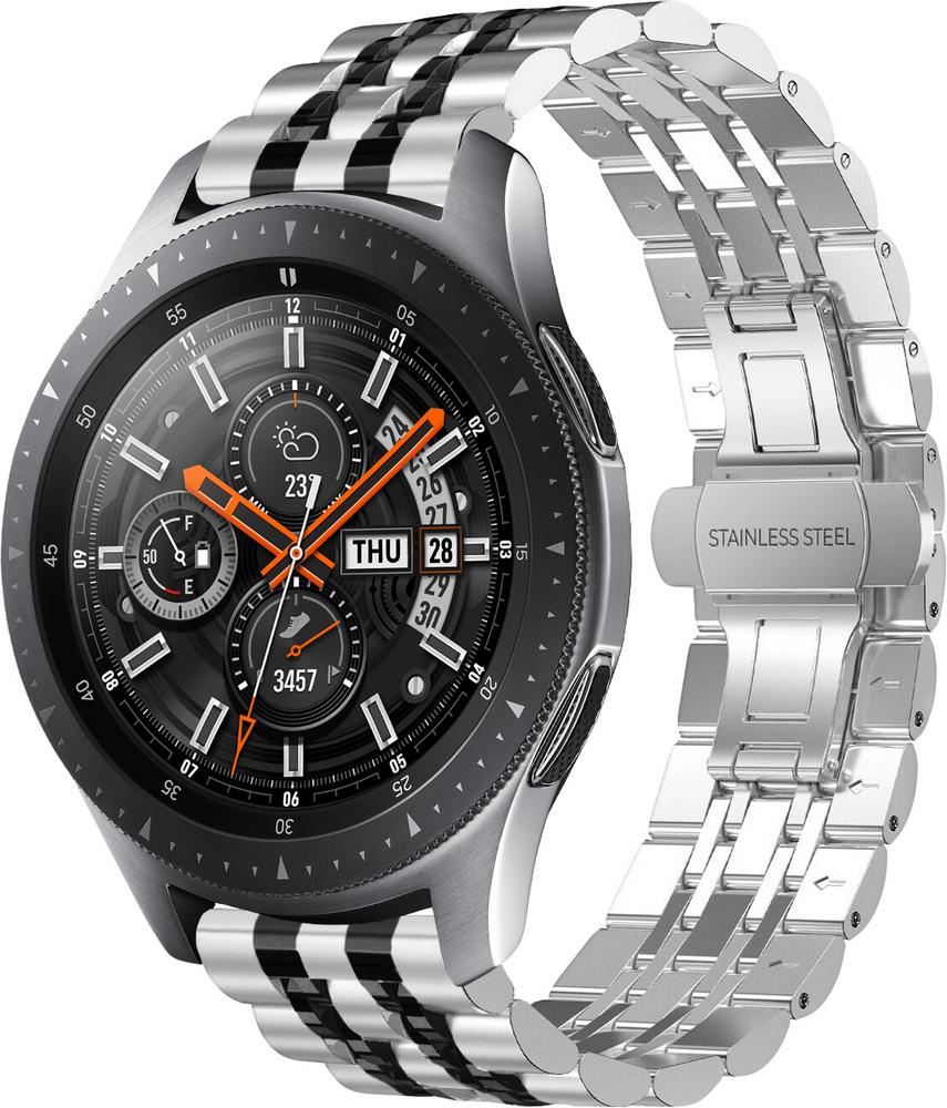 Браслет металлический Spinye Line для Galaxy Watch 46 мм Silver Black (28967-69) Браслет металлический Spinye Line для Galaxy Watch 46 мм Silver Black (28967-69)