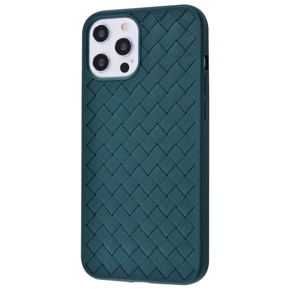 Чехол PRC Weaving Full case TPU для iPhone 12 Pro Max Forest Green