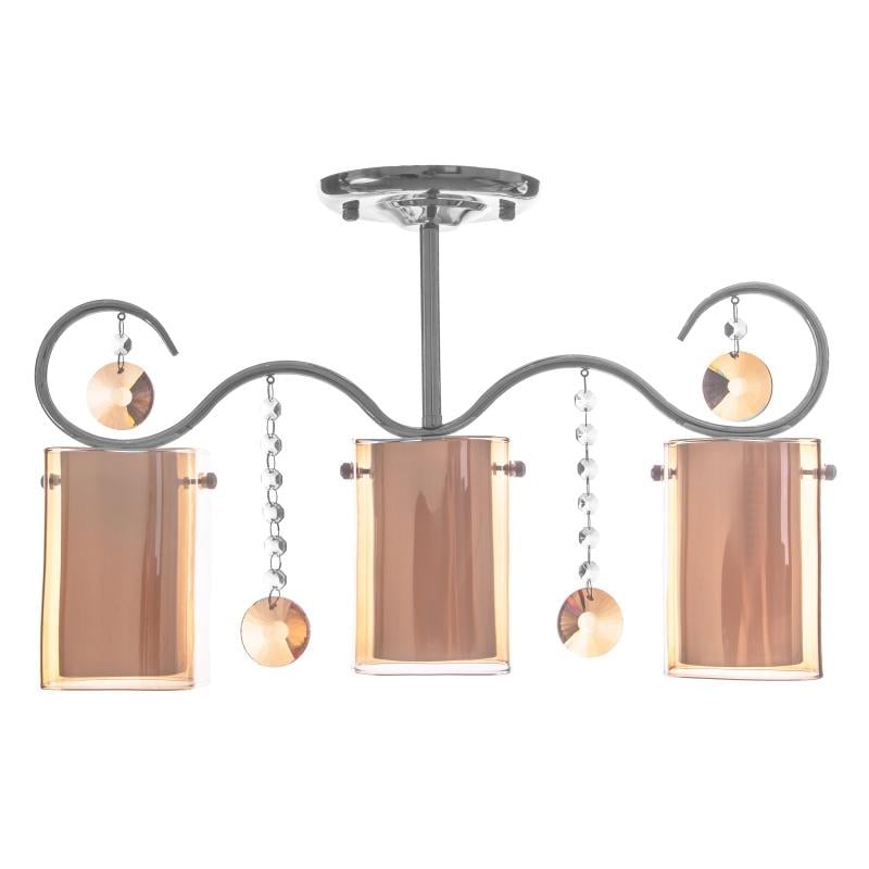 Люстра Brille LK-616S/3 E27 CH/BR (23-258)