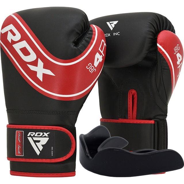 Перчатки боксерские RDX 4B Robo Kids Red/Black 6 унций капа в комплекте