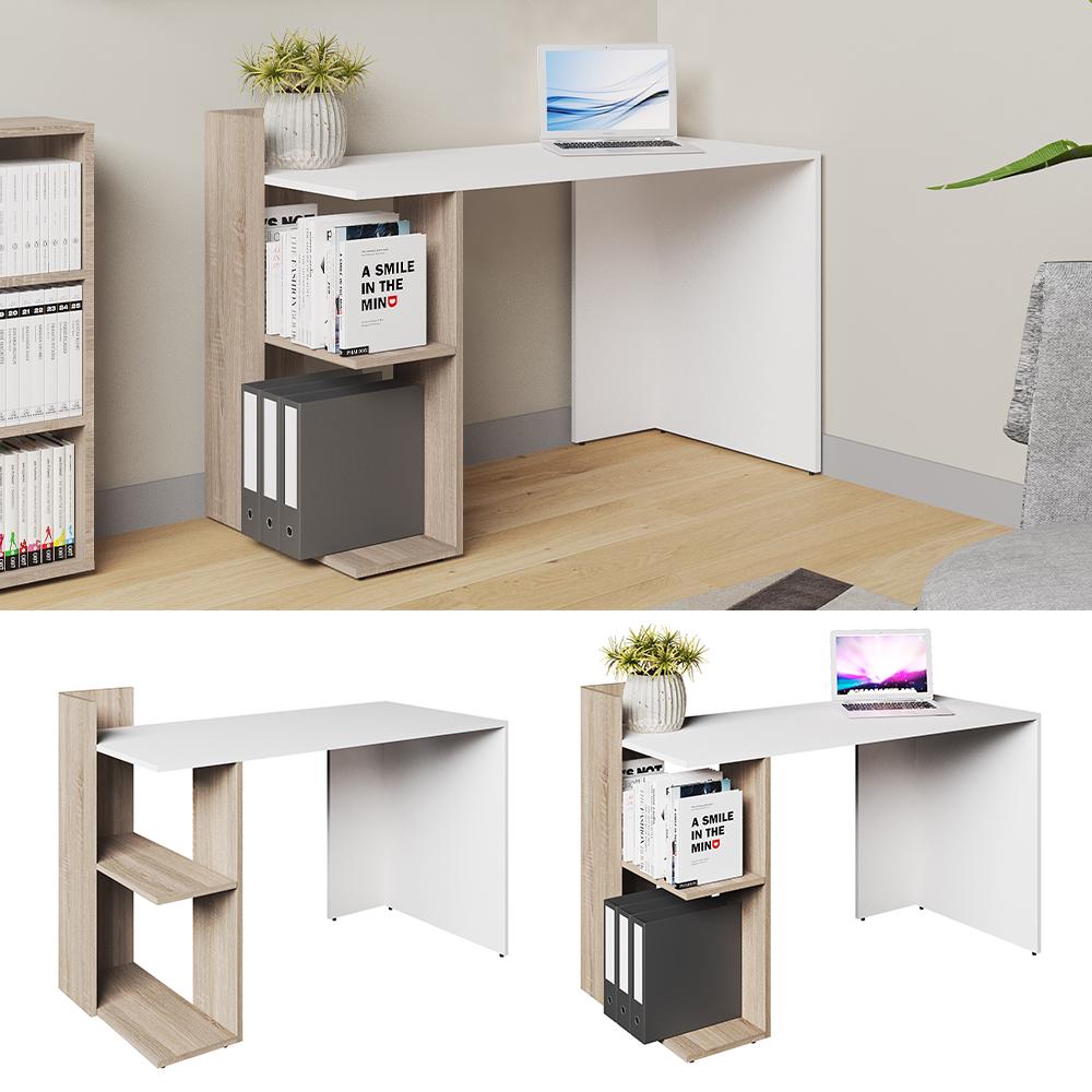 Стол письменный Vicco Theo 121x84 Белый/Сонома - фото 7 Стол письменный Vicco Theo 121x84 Белый/Сонома - фото 7