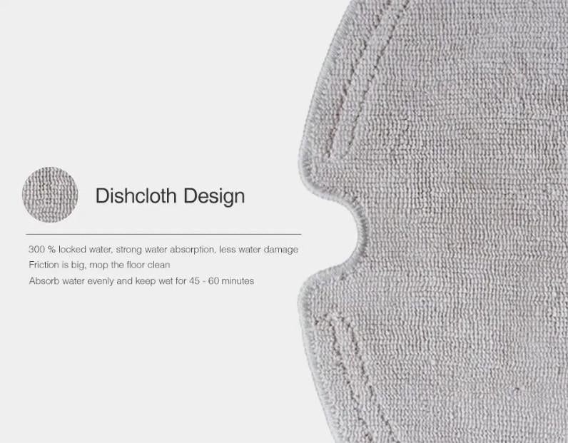 Ганчірки для робота-пилососа Xiaomi Mop 1С STYTJ01ZHM Mop 2 2 шт. - фото 6 Ганчірки для робота-пилососа Xiaomi Mop 1С STYTJ01ZHM Mop 2 2 шт. - фото 6