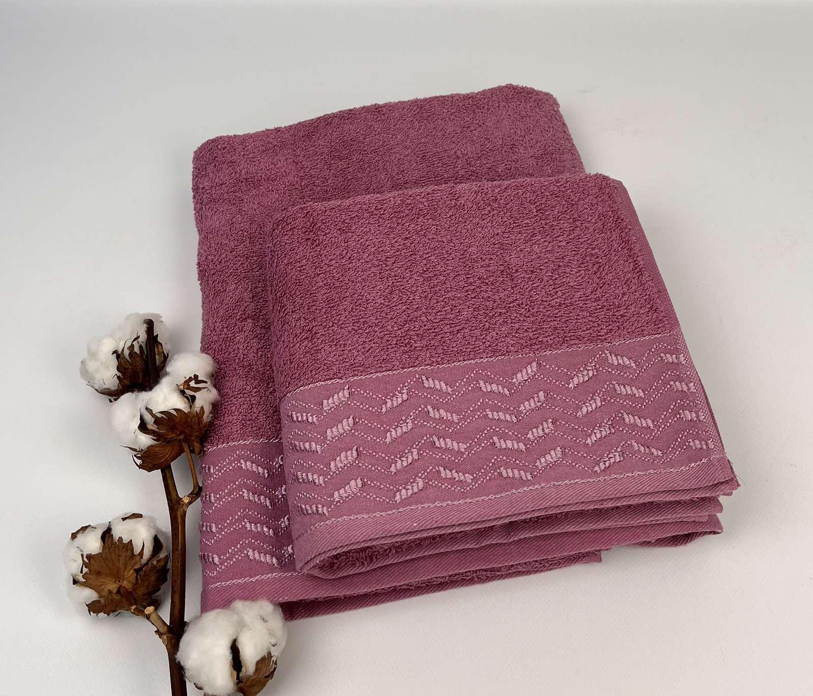 Набір рушників Altinbasak Pera Luca 2 шт. Фіолетовий (CN28389) - фото 1 Набір рушників Altinbasak Pera Luca 2 шт. Фіолетовий (CN28389) - фото 1