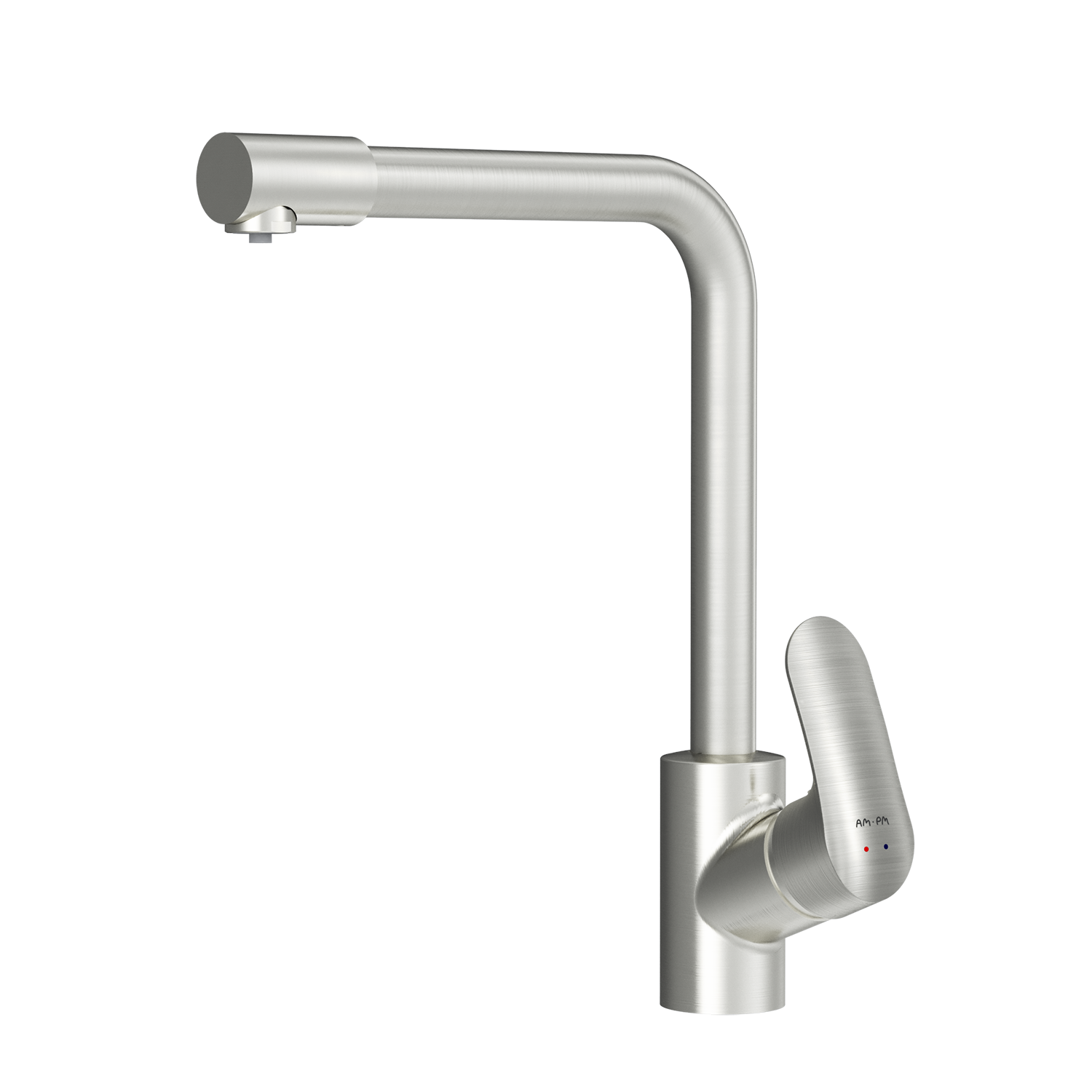 Смеситель для кухни AM.PM Like L-излив с каналом для питьевой воды Сатин (F8005711)
