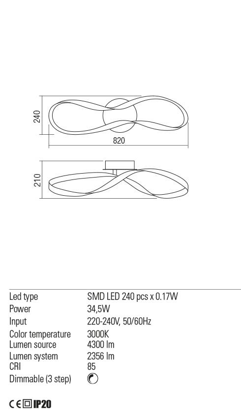 Светильник потолочный Redo Nubo Pl LED 40 W 3000K Wh 4.1.2 (01-1414) - фото 3 Светильник потолочный Redo Nubo Pl LED 40 W 3000K Wh 4.1.2 (01-1414) - фото 3