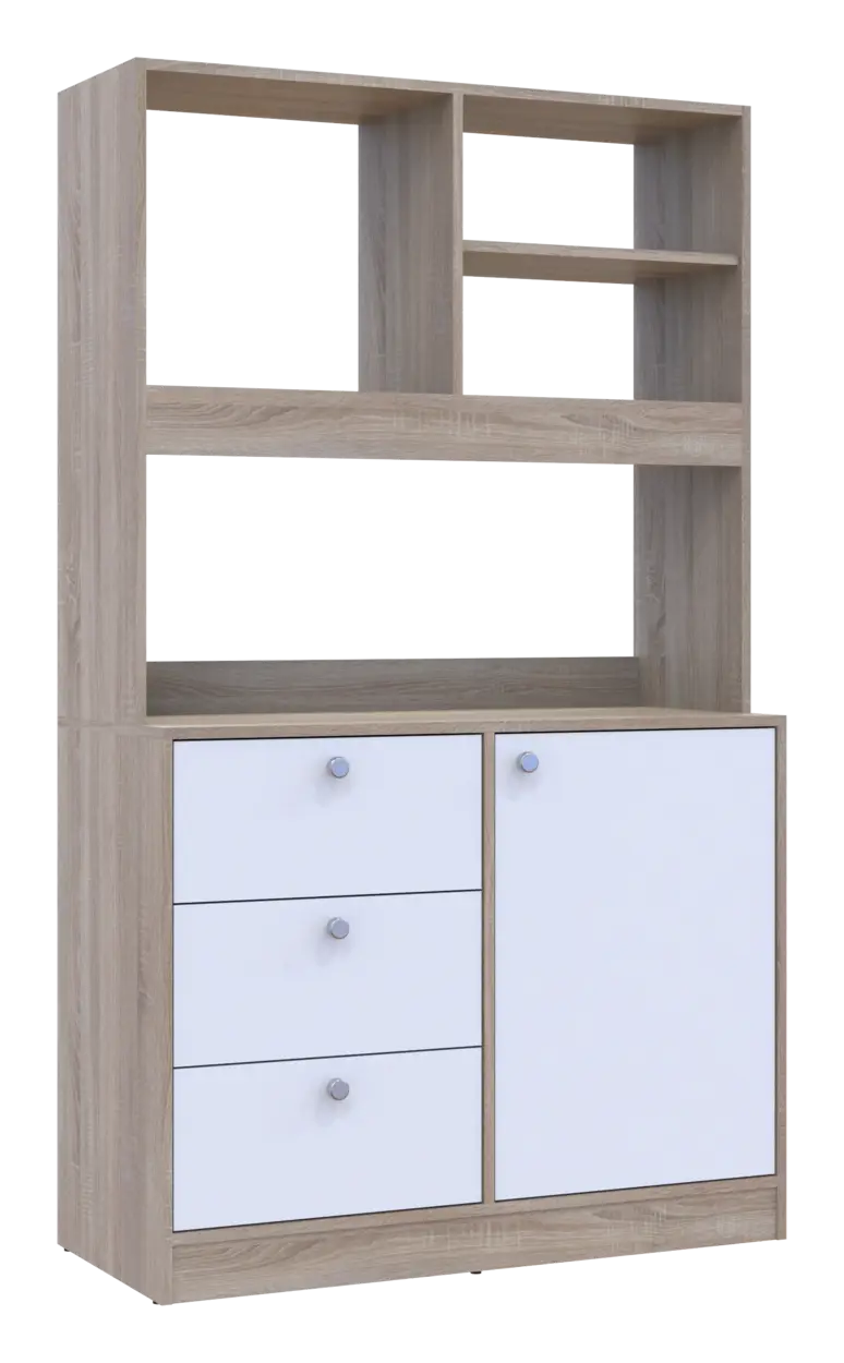 Мини-кухня Лея ДСП DRS-011436 100х43х171 см Дуб сонома/Белый