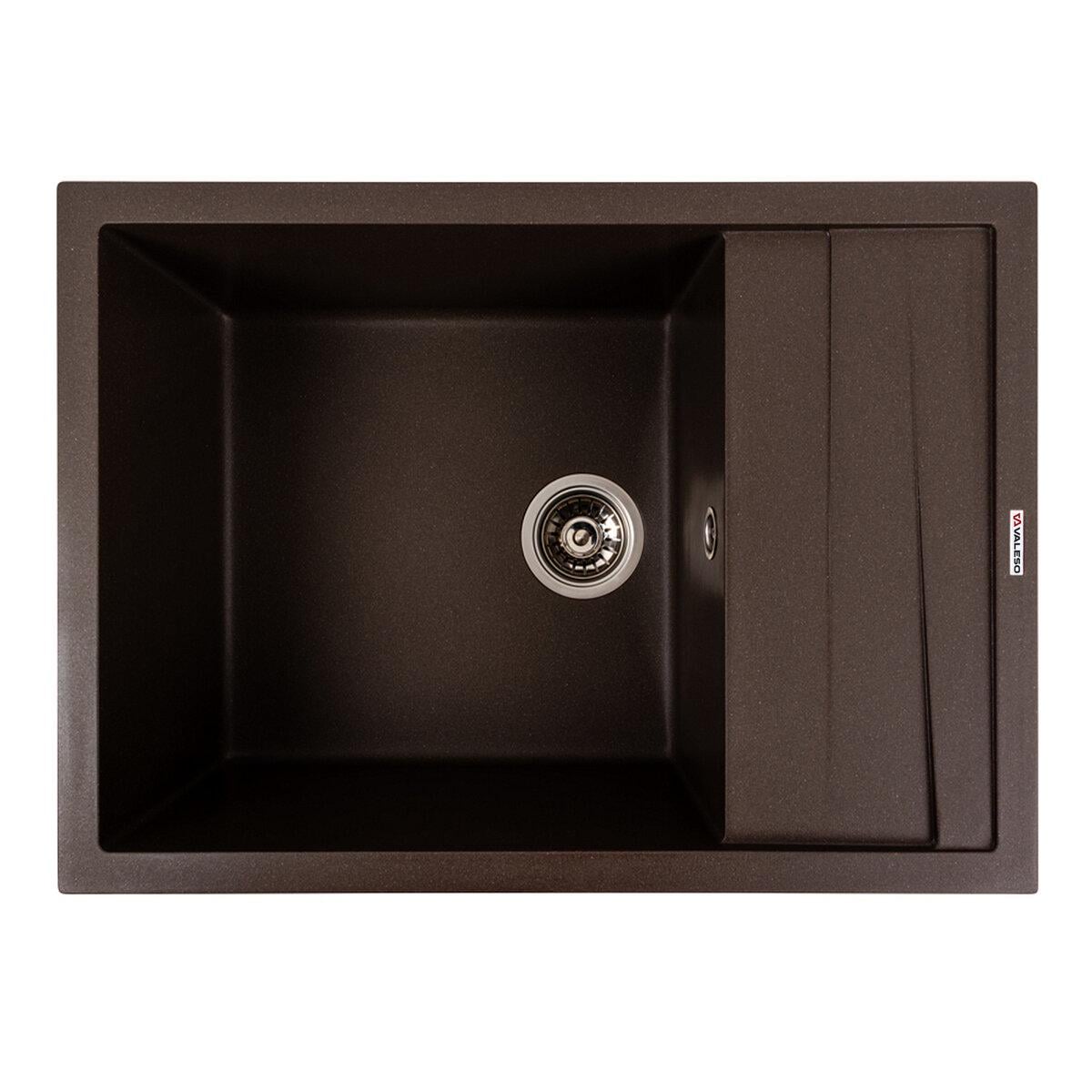Мойка для кухни гранитная врезная Valeso Cascada прямоугольная 700x500 мм Темная скала матовая (SP000047194)